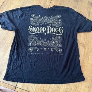 CROOKS & CASTLES SNOOP DOGG B.O.D.R X CROOKS BANDANA T-SHIRT Black Graphic Tee